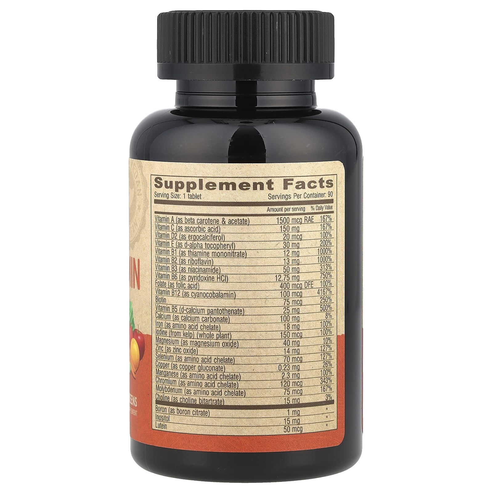 DEVA Tiny Tablets Vegan Multivitamins for Women & Men, Multivitamin with Iron, Mineral Supplement, Vitamin C, Vitamin B Complex, Vitamin B12, Vitamin E, Zinc, Gluten Free, 90 Tablets