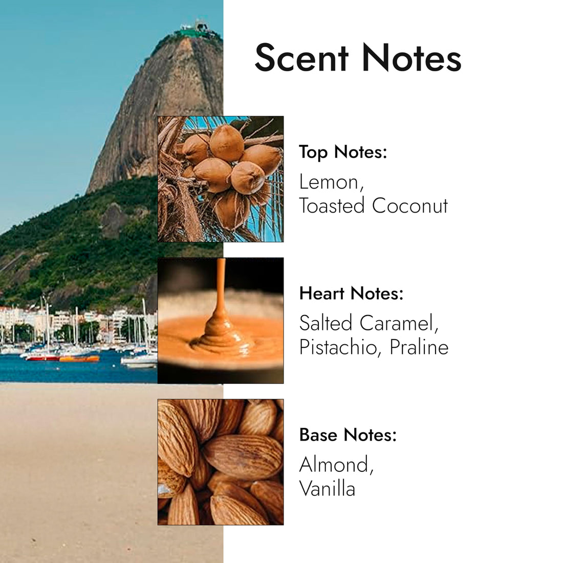 Brazilian Summertime Eau de Parfum for Women, Notes of Pistachio & Lemon, Safe for Sensitive Skin, Luxury Fragrance By Modern Memory, 2.5 fl oz