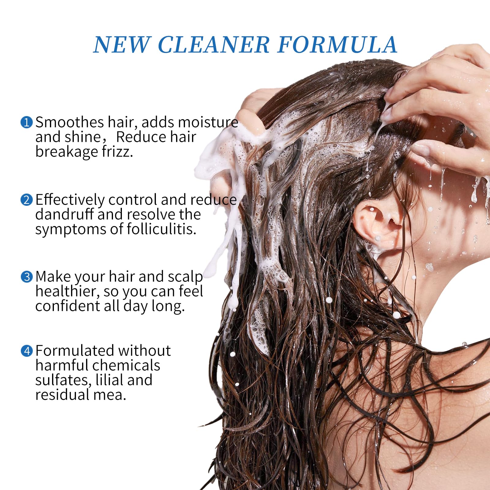 Ceson&Cesun Psoriasis 2 in 1 Shampoo & Conditioner Anti-Dandruff/Anti-Fungal Shampoo for Folliculitis, Effective Scalp Psoriasis Treatment - Relieves Itchy & Dry Scalp