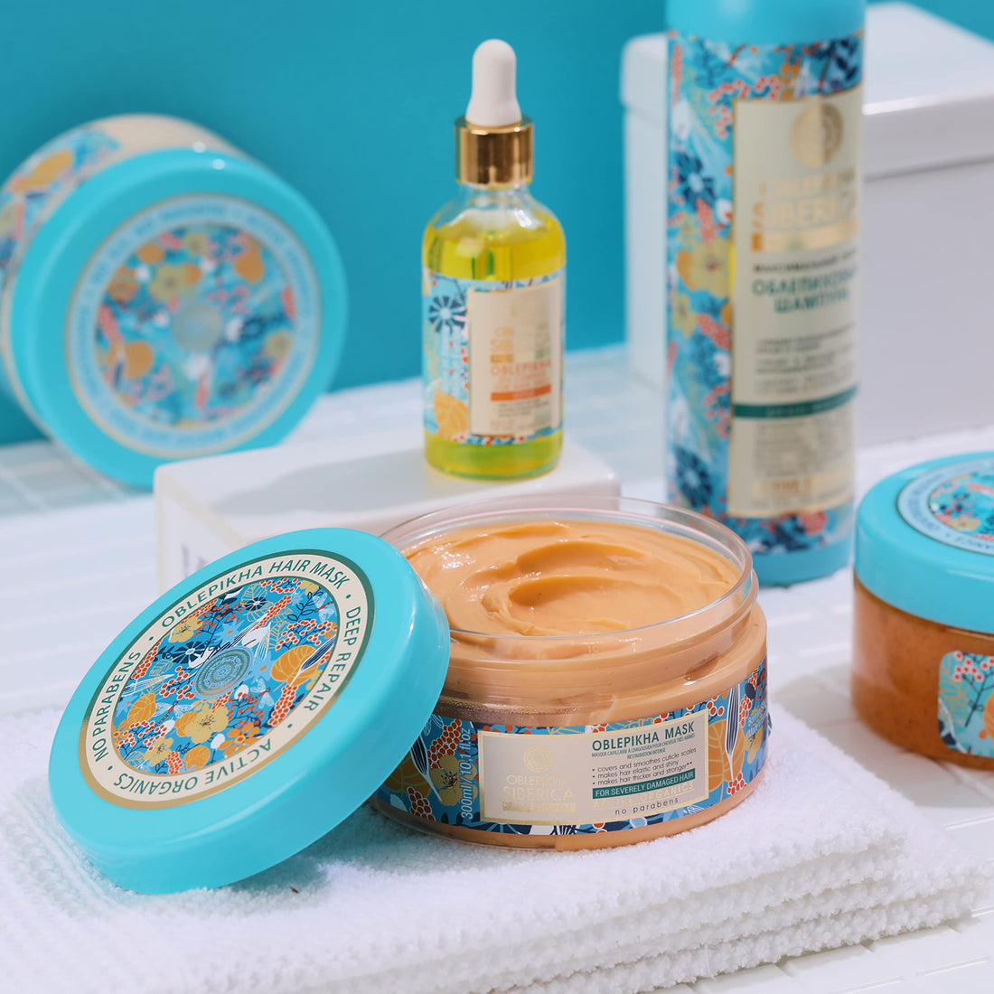 Restorative Sea Buckthorn Mask for Damaged Hair, 10.14 oz/ 300 Ml (Natura Siberica)