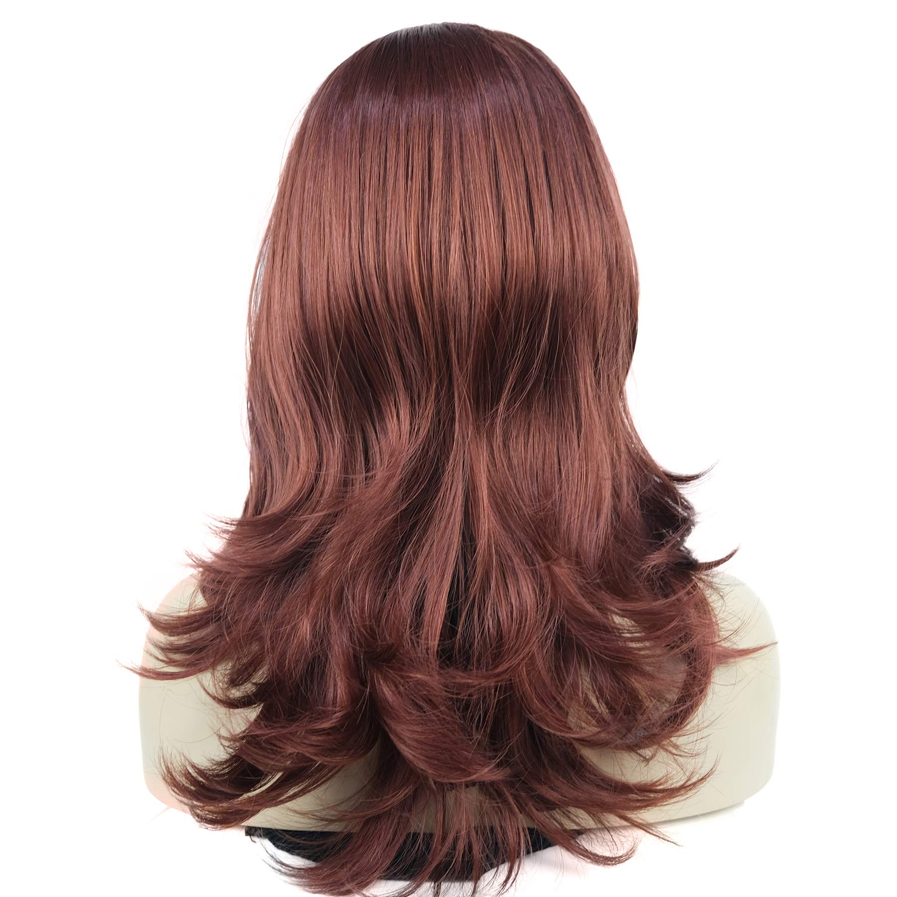 Lydell Long Straight Wave Headband Synthetic Wigs (131 Burgundy Red)