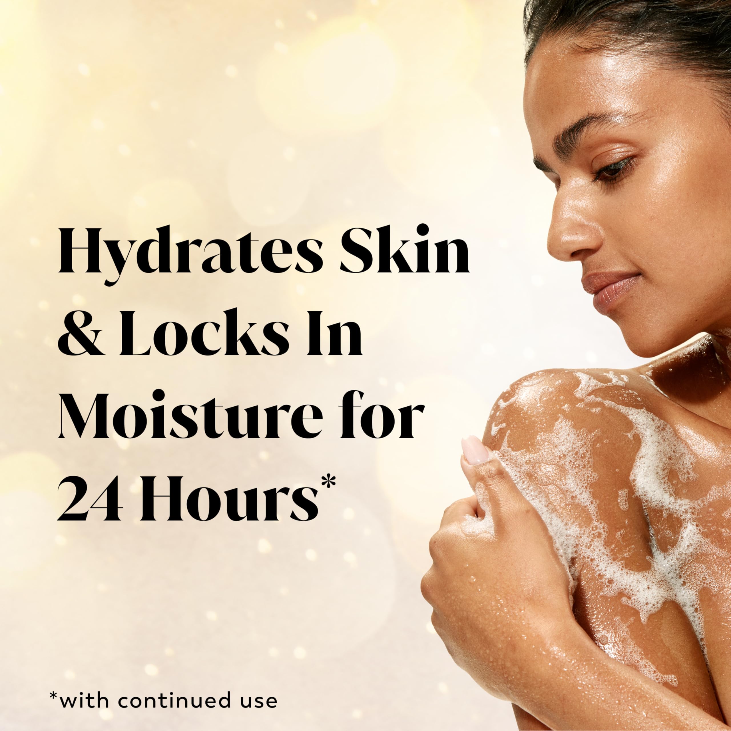 Olay Body Wash for Women, Hydrating & Moisturizing, Holiday Edition, With Plant Based Cleansers, B3 Complex, For All Skin Types, Spoonful of Sugar with Glazed Crème & Vanilla Custard Scent, 22 fl oz