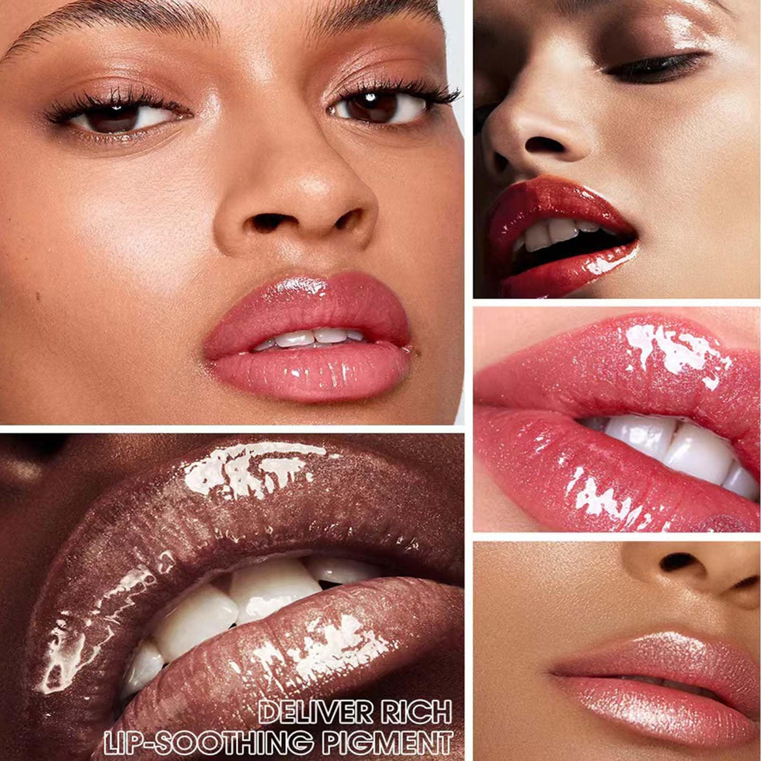 jelly Red Lip Gloss Lipstick Lip Plumper Gloss Tinted Glitter Lipgloss Teens Moisturizing Lip Balm Lip Oil High Shine And Vegan Plumping Lip Gloss For Women Girls Long-Lasting Dry Lip Care (04 #)