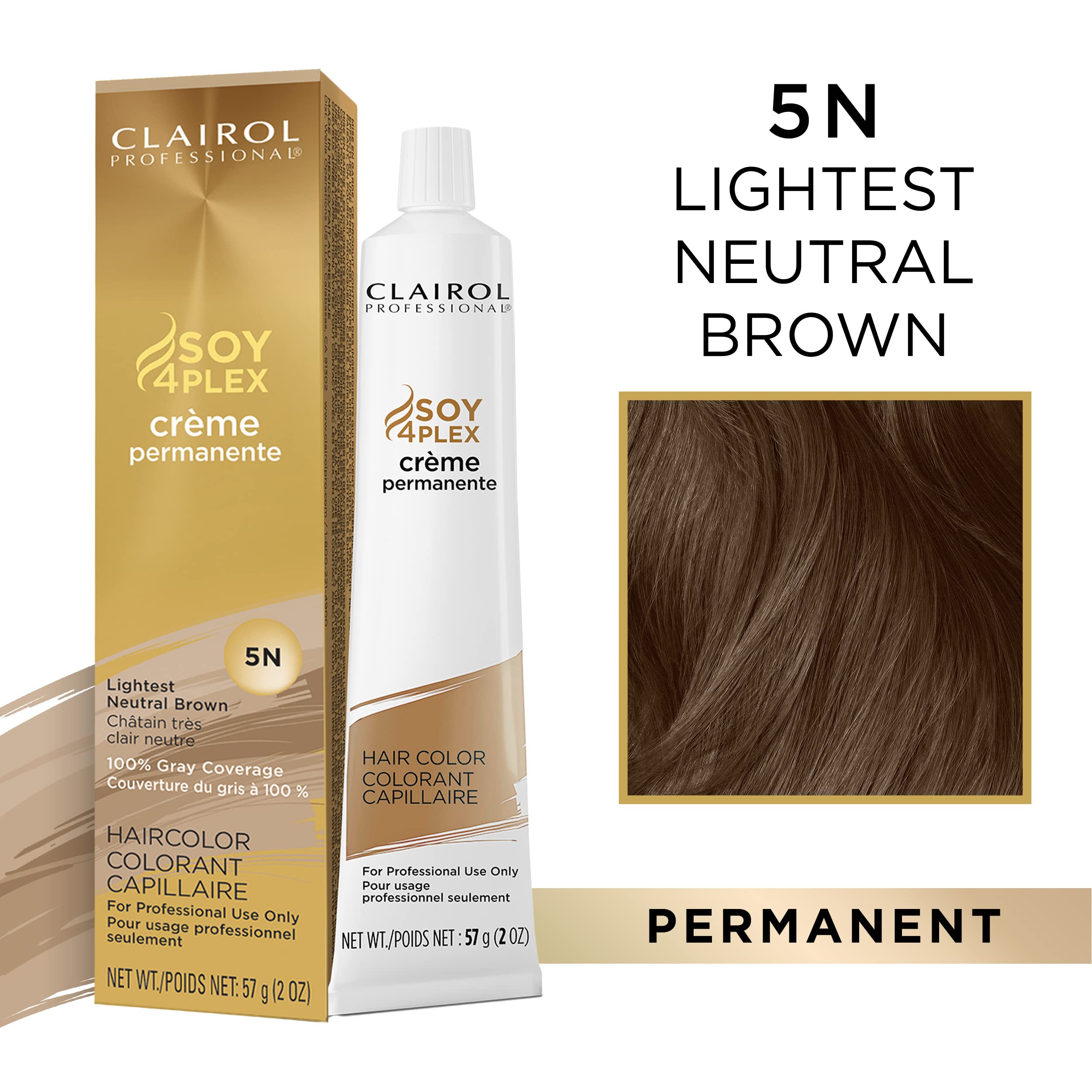 Clairol CrÃƒ¨me Permanent 5N Lightest Neutral Brown, 2 oz