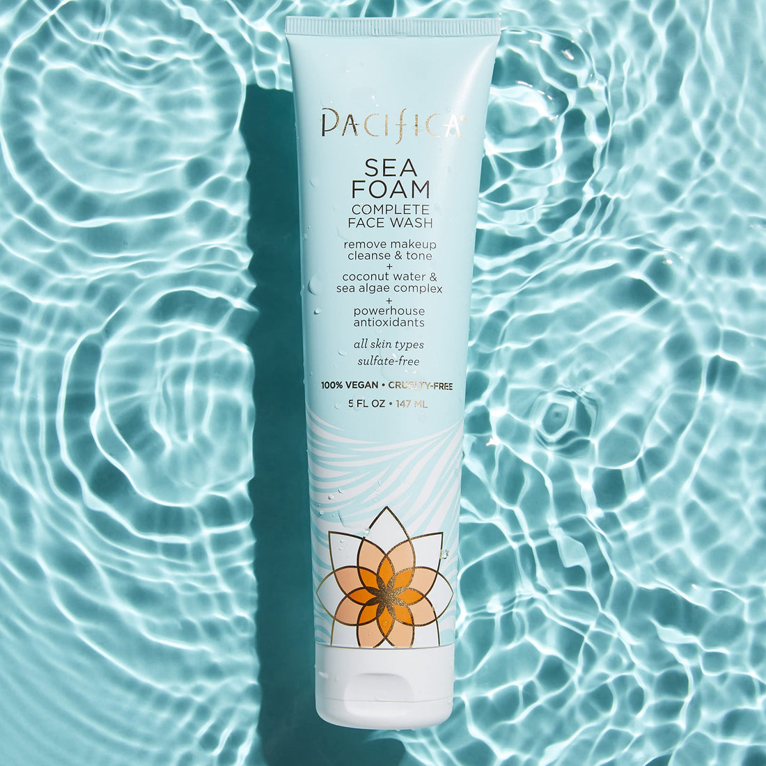 Pacifica Beauty Sea Foam Complete Natural Face Wash, 5 Fluid Ounce