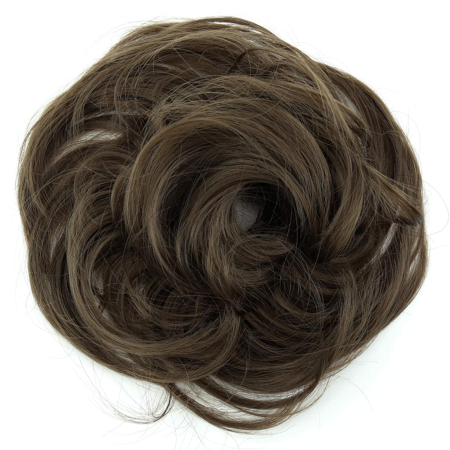brown 18 : PRETTYSHOP Scrunchie Bun Up Do Hair piece Hair Ribbon Ponytail Extensions Wavy Curly or Messy Various Colors(brown 18)
