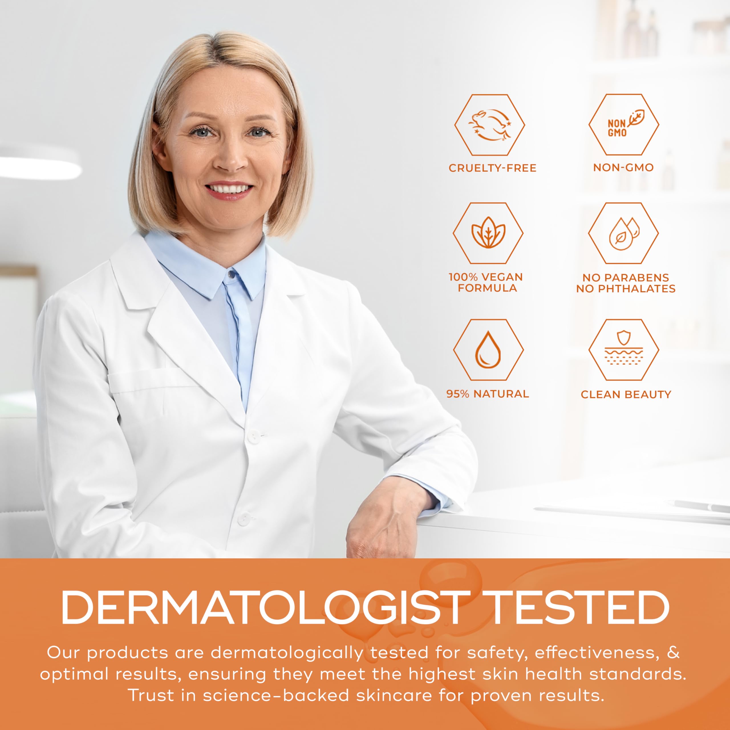 Skin Aesthetics Vitamin C Serum with Collagen - Dark Spots & Skin Brightening, Anti-Aging & Acne Treatment - Dermatologist Tested Korean Skincare - Clean Beauty, Cruelty-Free - 1.69 oz