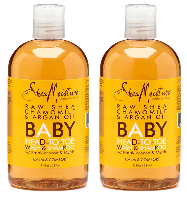 SheaMoisture Baby Shampoo & Wash 13 Ounce Chamomile & Argan Oil (384ml) (2 Pack)