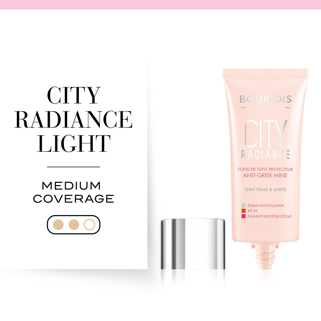 Bourjois City Radiance Foundation Shade Number 01, Ivoire Rose