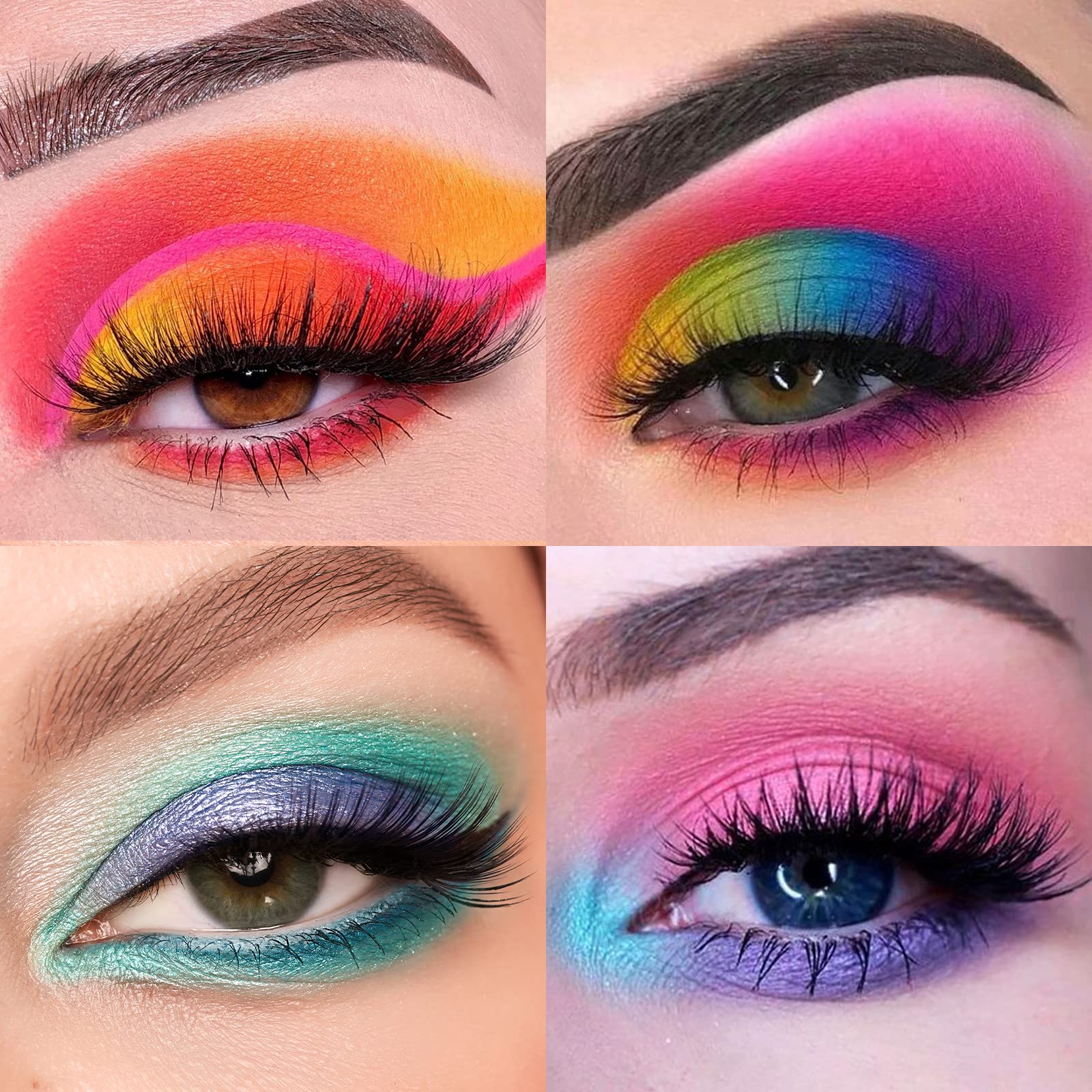 Tintark 30 Colors Makeup Eyeshadow Palette for Beauty & Matte Metallic Shimmer Pearl Glitter Eye Shadow Pallet & Rainbow Colorful Eye Makeup for Girls & Highly Pigment Eyeshadow Cosmetics