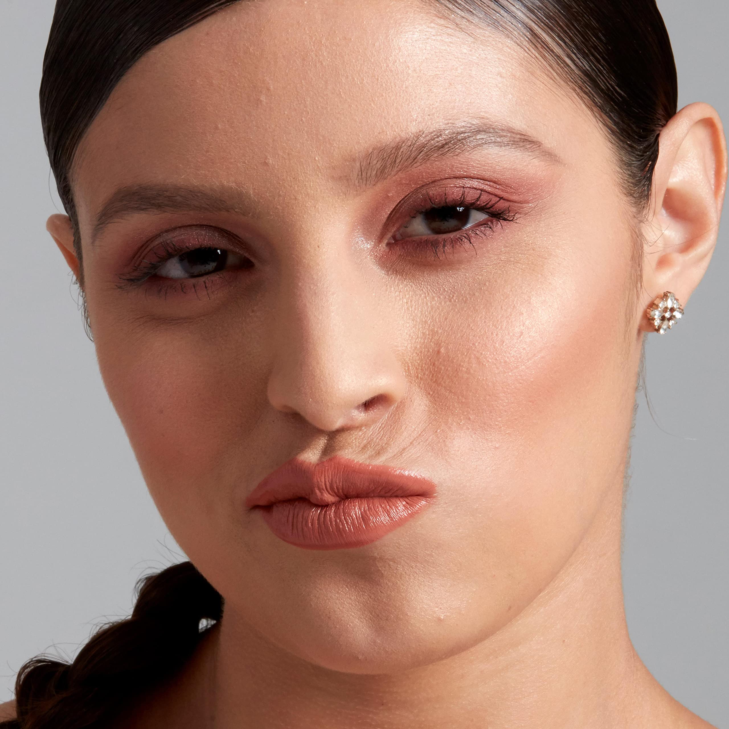 NYX PROFESSIONAL MAKEUP Shout Loud Satin Lipstick, Infused With Shea Butter - Silk (Peach Nude)