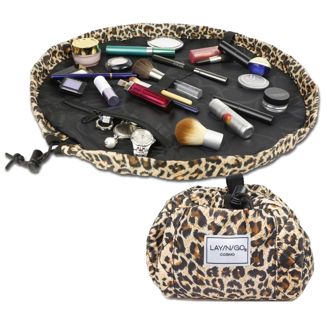 Lay-N-Go COSMO Cosmetic Bag, Leopard