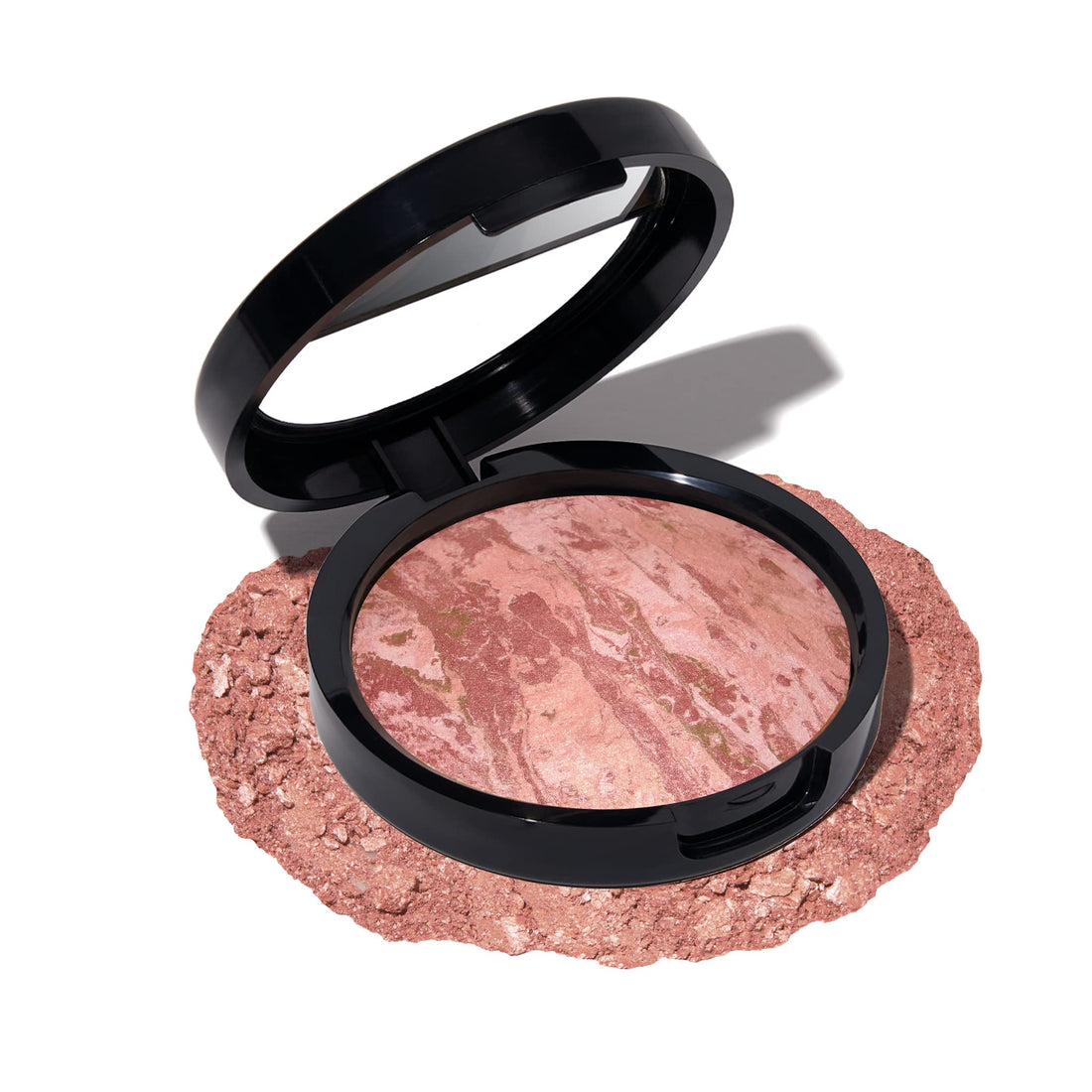 LAURA GELLER NEW YORK Baked Blush-n-Bronze Marbleized 2-in-1 Sculpting Bronzer Blush - Apricot Bronze - Contour Face with a Radiant Flush