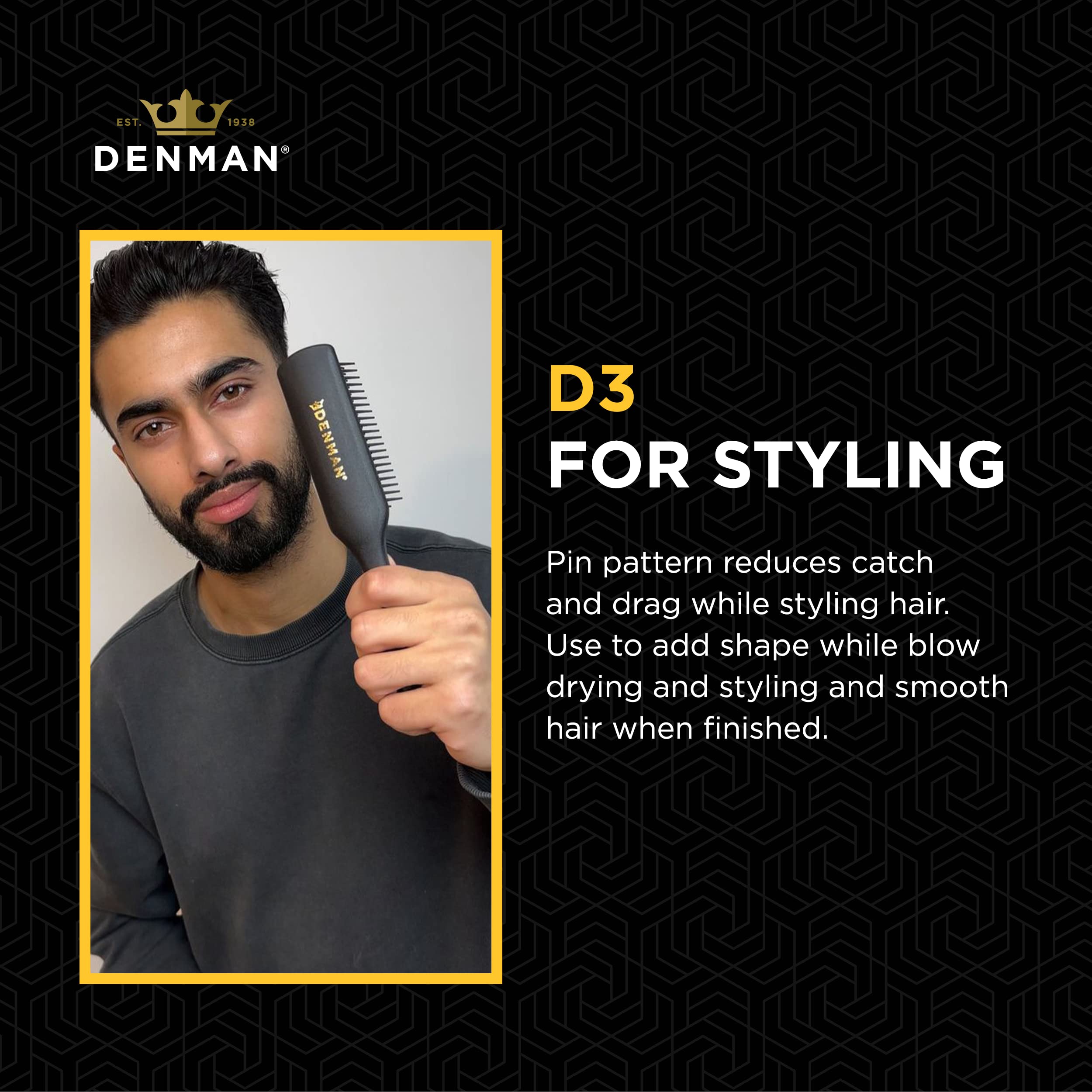 Denman Monsieur Brush, 7 Row