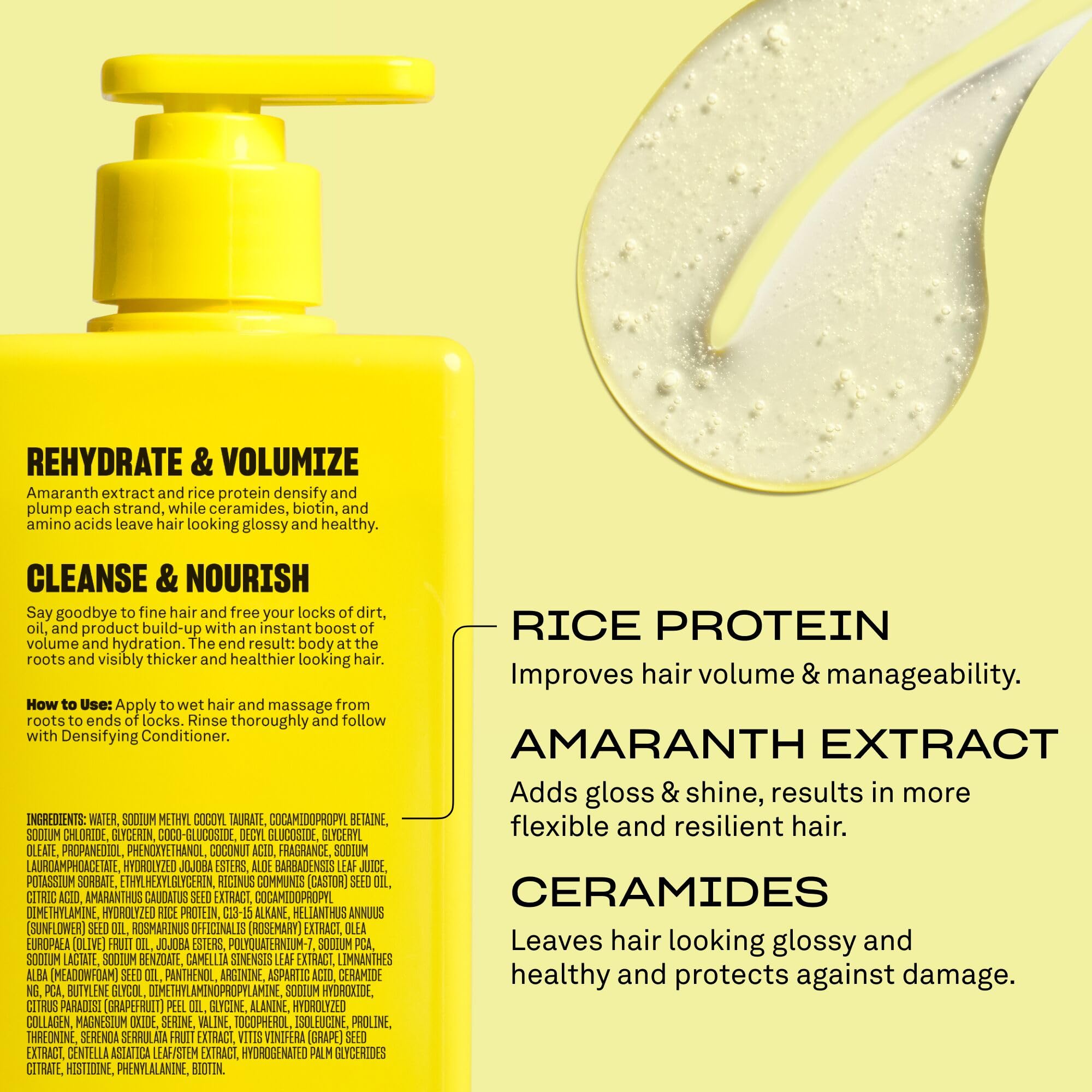 BABE ORIGINAL Locks Densifying Shampoo for Women and Men, Volumizing Shampoo Promotes Thickness and Prevents Hair Loss, for Fuller, Thicker Hair, Cruelty Free, 13.5 fl oz.