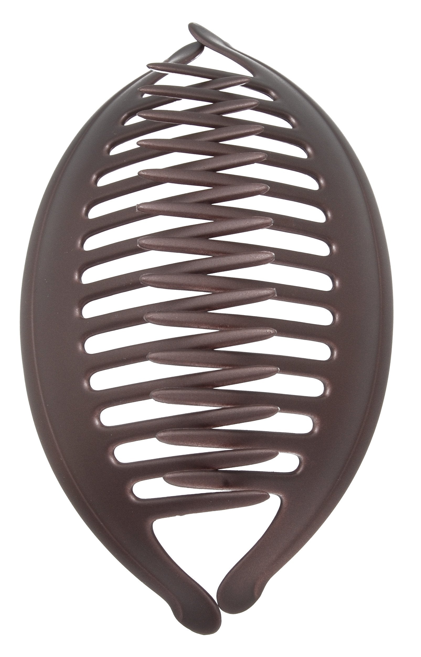 France Luxe Large Interlocking Comb Pair - Matte Chocolate