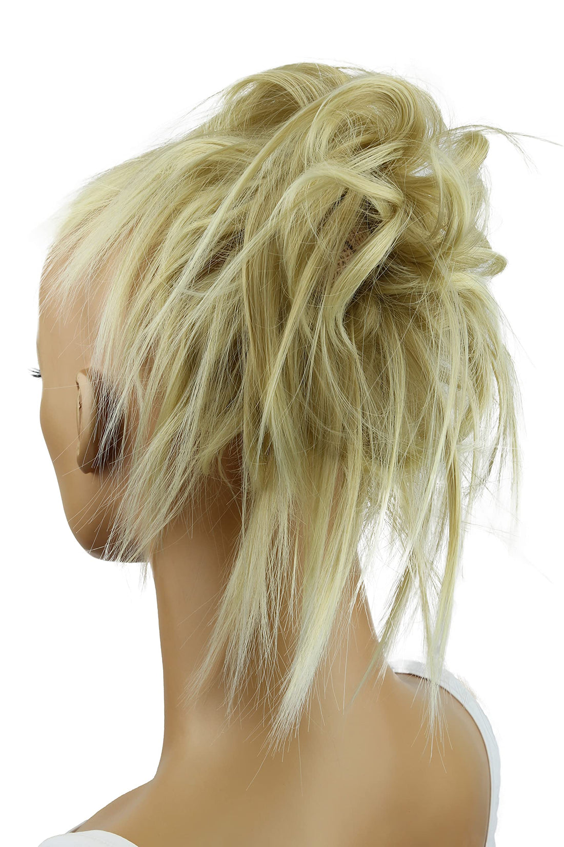 lightblond # 24T613 G4F: PRETTYSHOP Hairpiece Hair Rubber Scrunchie Scrunchy Updos VOLUMINOUS Wavy Messy Bun lightblond # 24T613 G4F