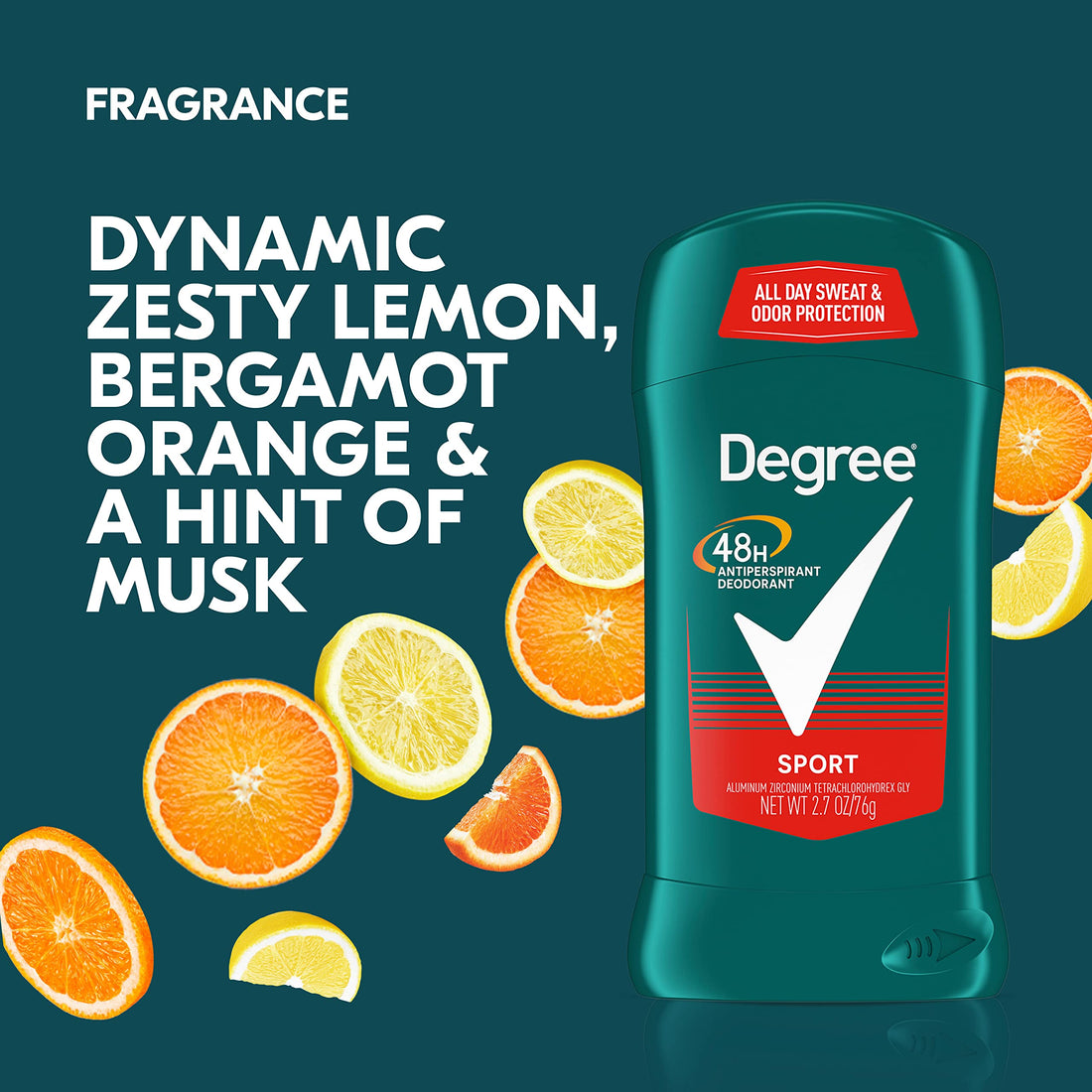 Degree Men Dry Protection Antiperspirant, Sport 2.7 oz, 4 Count