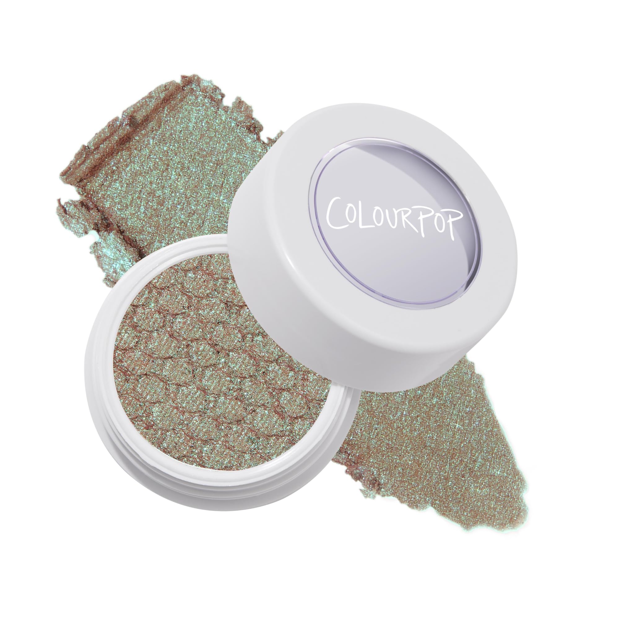 ColourPop Super Shock Shadow - High-Pigment, Crème-Powder Eye Makeup - Single Glitter Eyeshadow with Zero Fallout and Unique Bouncy Texture - Soft Golden Ivory Eyeshadow - Rooftop Cocktails (0.07 oz)