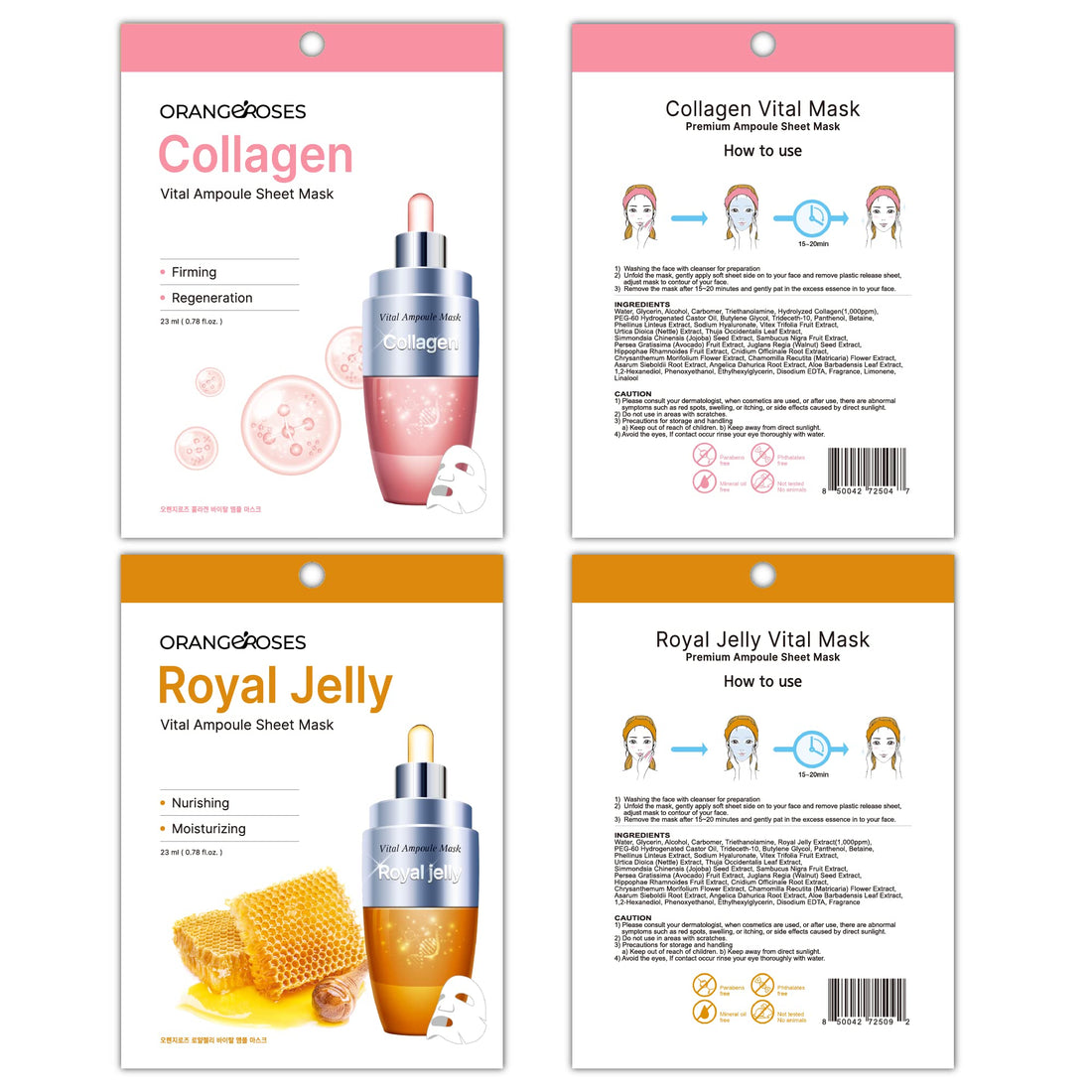 {Entel} 72 Pcs Combo-Pack, Premium Korean Essence Facial Mask Sheet (12 Types x 6 pcs), Five Chemical Free : No Paraben, No Silicon, No Mineral Oil, No Artificial Colors,No Ethanol …