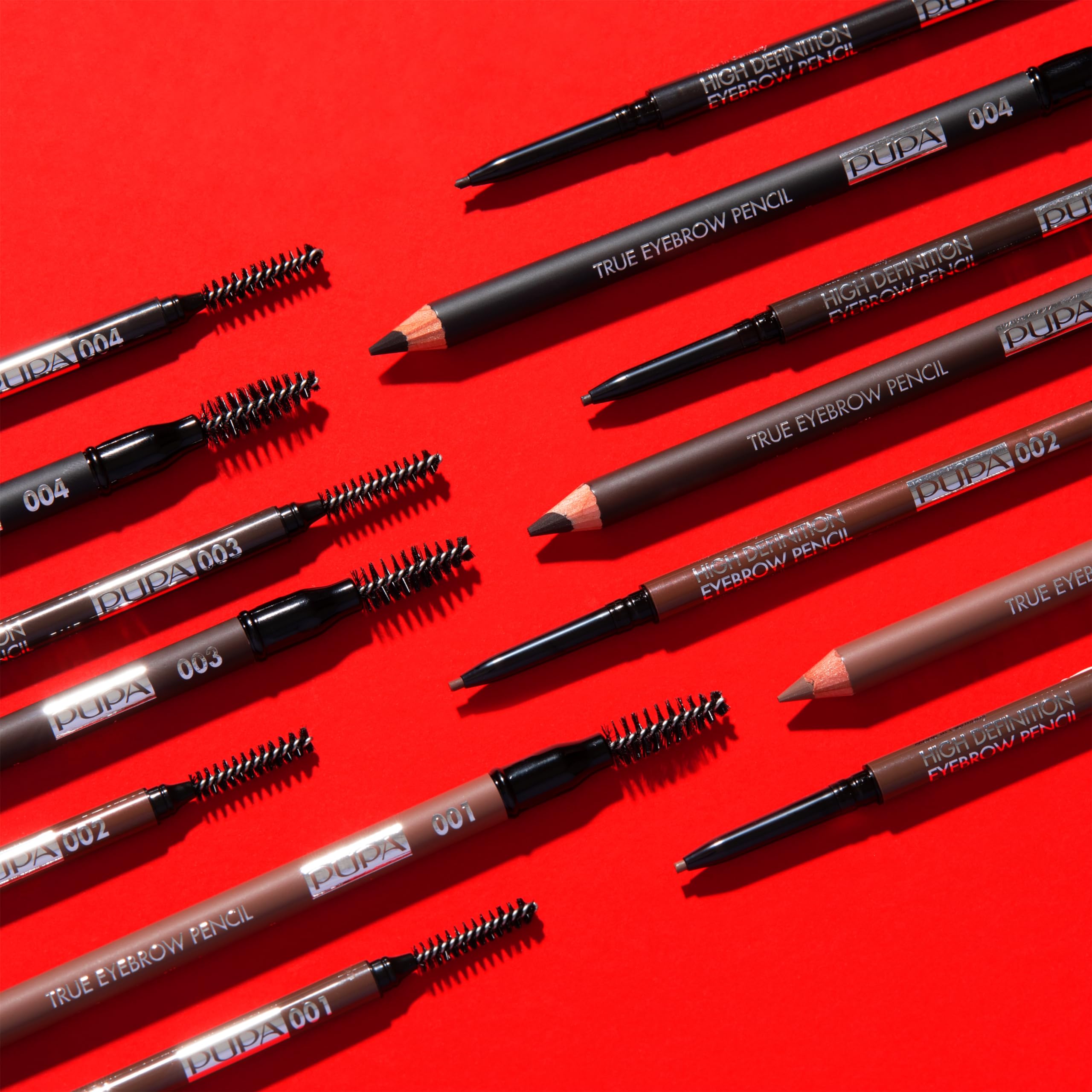 Pupa Milano High Definition Eyebrow Pencil - Waterproof Automatic Pencil With Mini Comb - Allows Super Defined Application for Sculpted Eyebrows, Precise and Intense Lines - 001 Blonde - 0.003 Oz