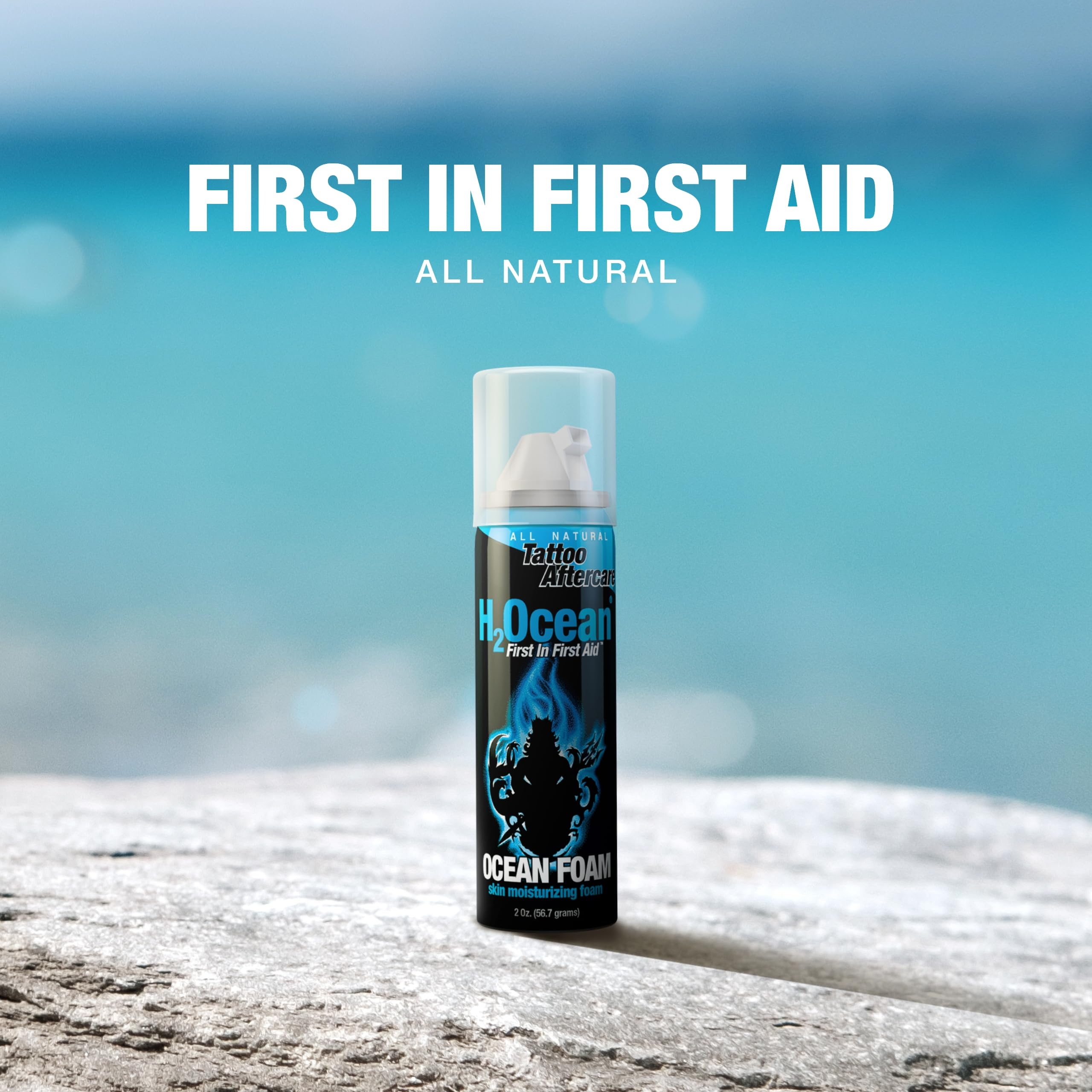 H2Ocean Ocean Foam Tattoo Aftercare, 2 Ounce