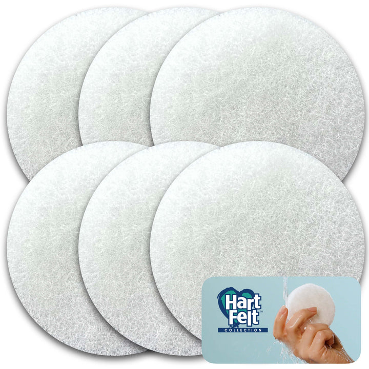 Hartfelt Facial Scrub, Skin Care Product, Loofah, Deep Cleansing for Improved Skin Texture, Exfoliates, Invigorates, Relaxes Facial Skin for a Rejuvenated, Dewy, Soft & Timeless Look 6 Count