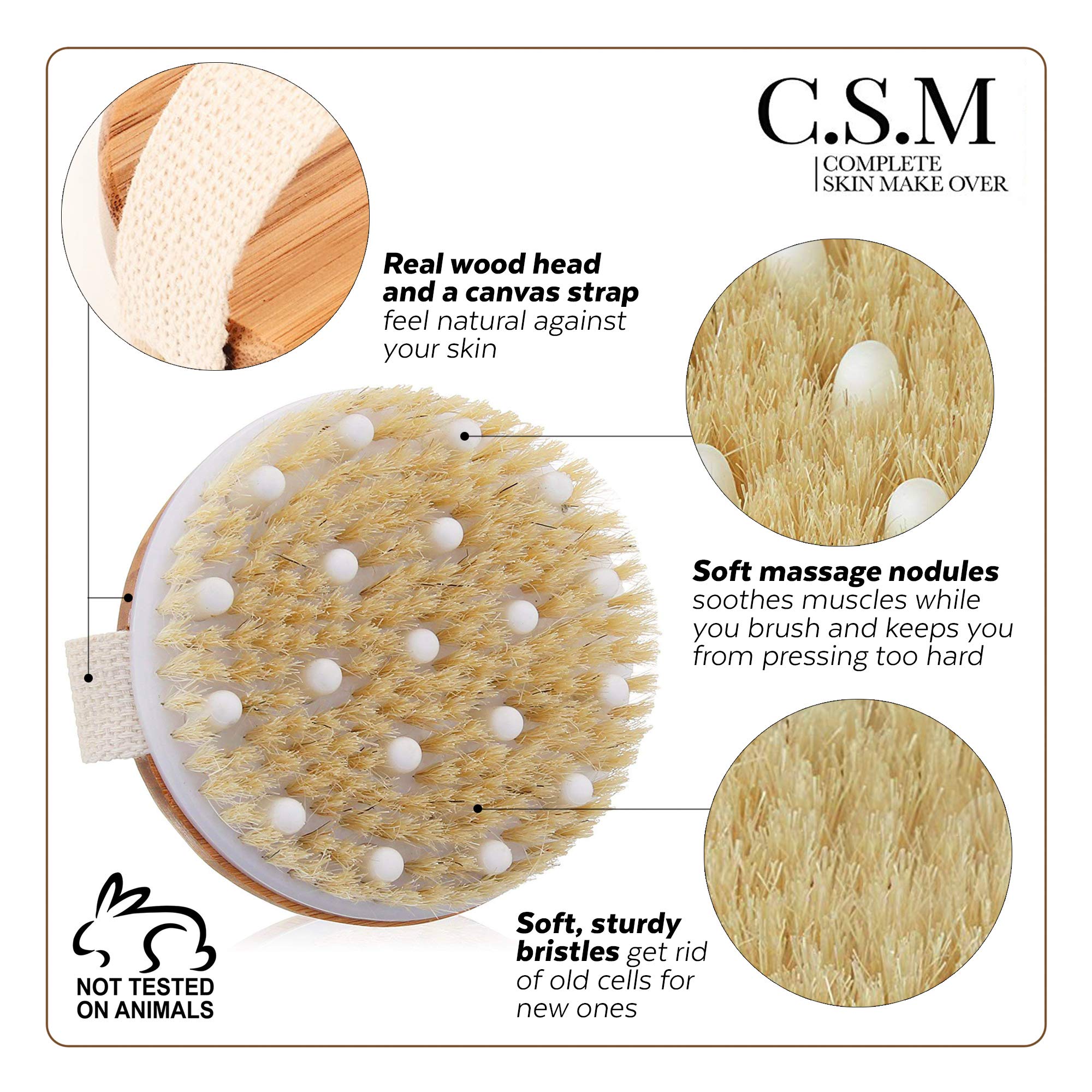 C.S.M Dry/Wet Body Brush