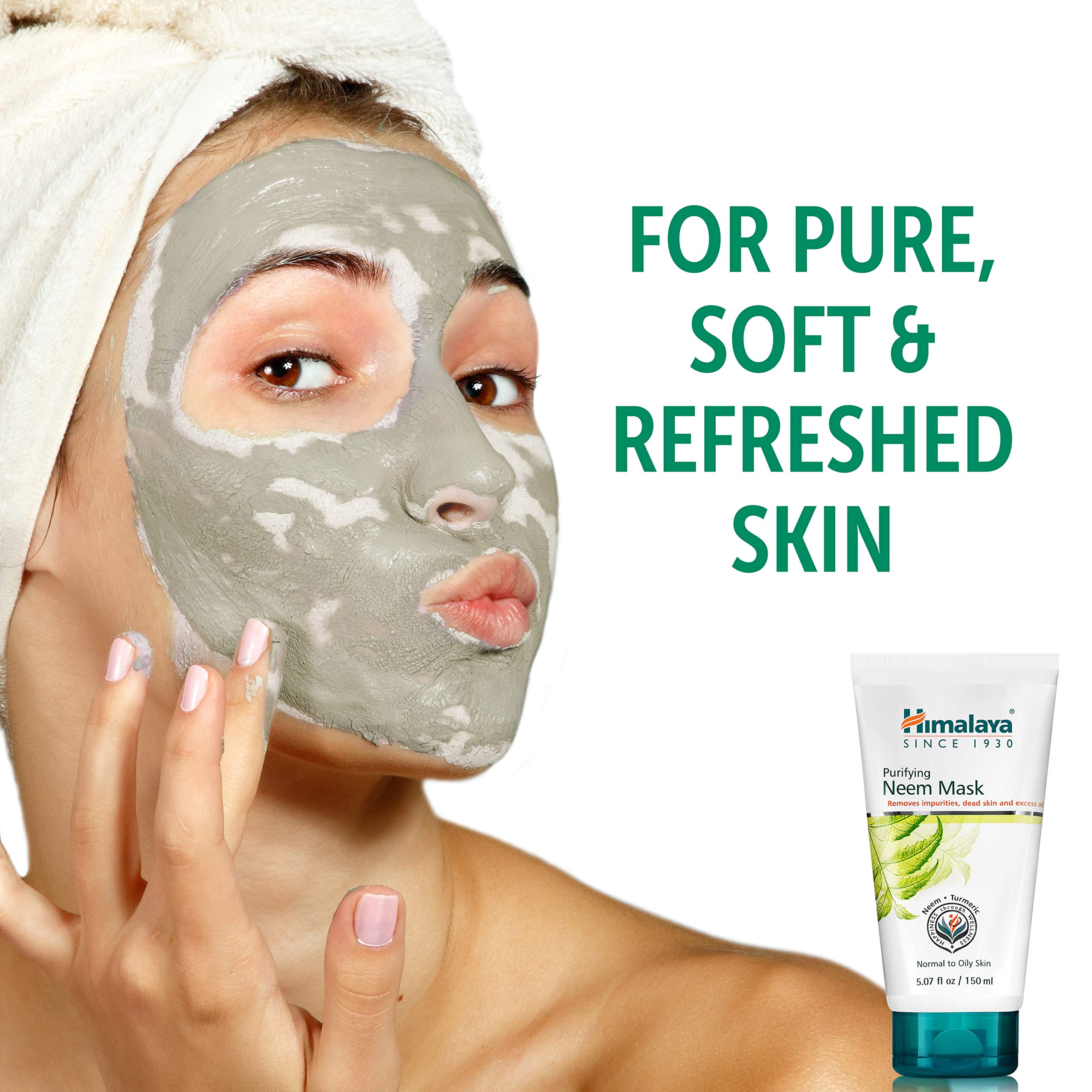 Himalaya Purifying Neem Mask with Turmeric, Normal to Oily Skin 5.07oz/150ml