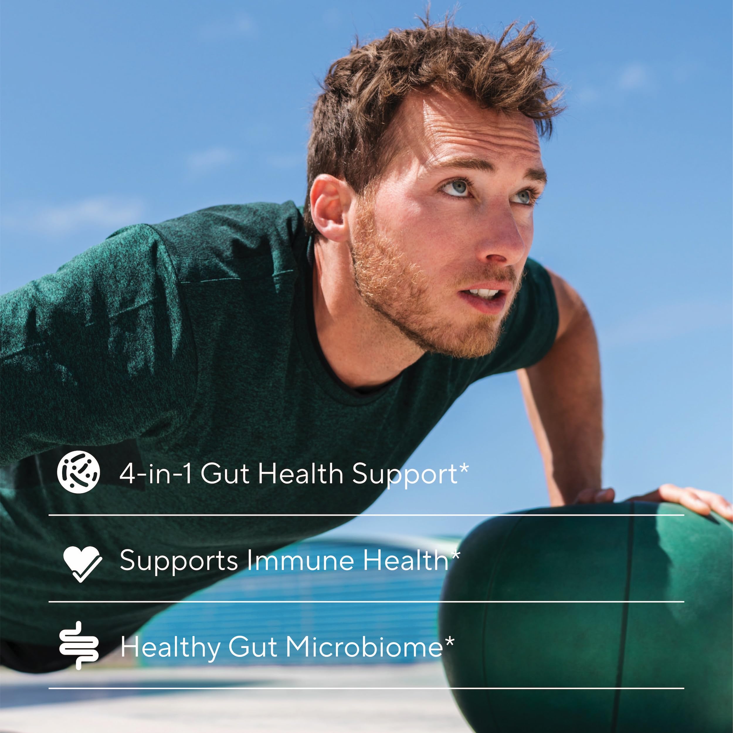 Premium 4-in-1 Probiotic Prebiotic, Postbiotic & Digestive Enzymes for Men & Women – Supports Gut, Digestion & Immunity –Complete Gut Health with Pre, Post, Probiotics & Digestive Enzymes–60 Capsules