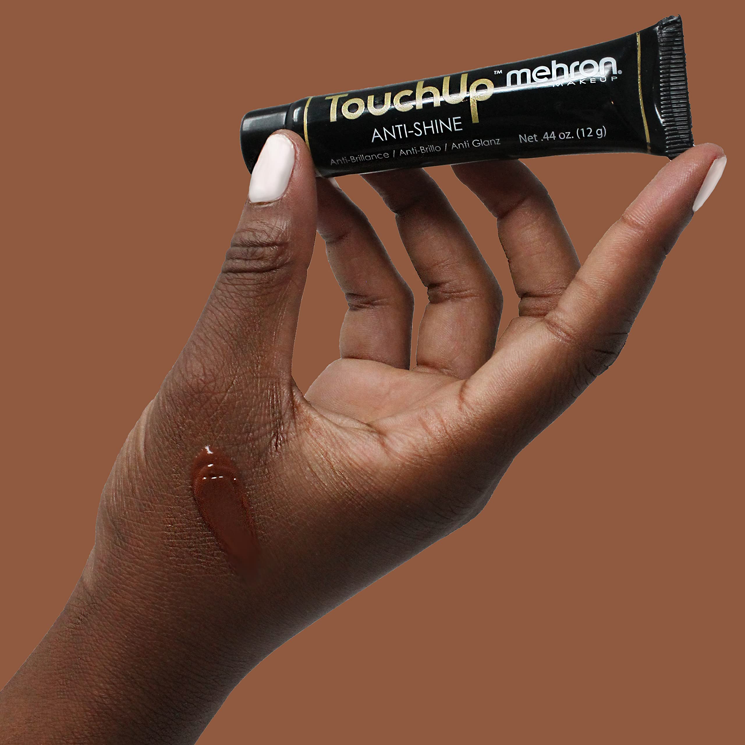 mehron Touch-Up Matte Finishing Anti-Shine Gel Treatment - Dark Tint