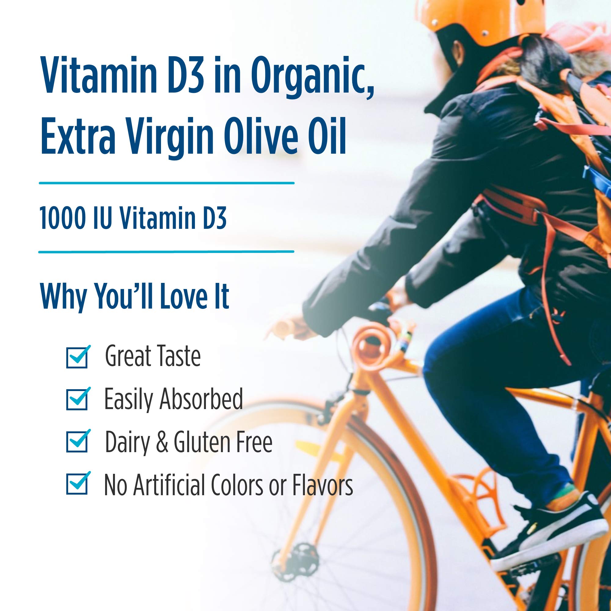 Nordic Naturals Pro Vitamin D3 1000, Orange - 120 Mini Soft Gels - 1000 IU Vitamin D3 - Supports Healthy Bones, Mood & Immune System Function - Non-GMO - 120 Servings