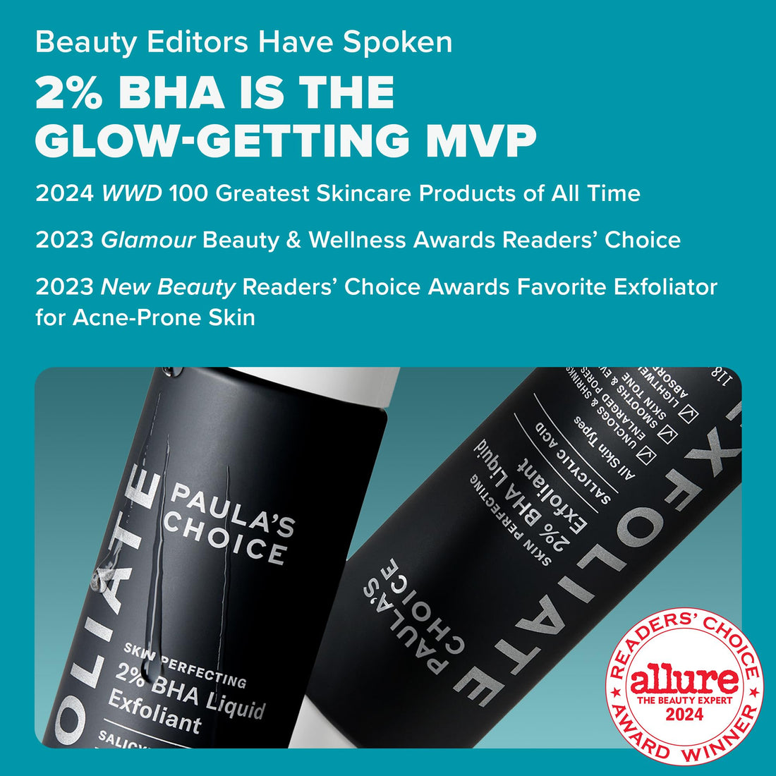 Paulas Choice--SKIN PERFECTING 2% BHA Liquid Salicylic Acid Exfoliant--Facial Exfoliant for Blackheads, Enlarged Pores, Wrinkles & Fine Lines, 4 oz Bottle