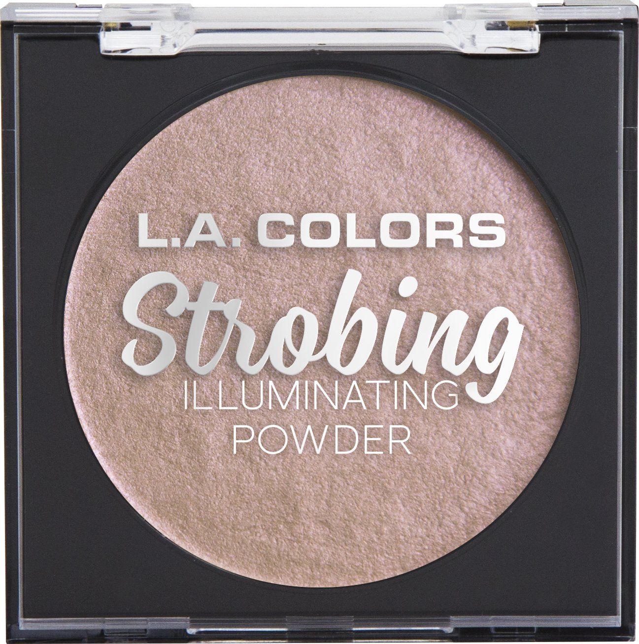 L.A Colors Strobing Illuminating Powder, Flashing Pink, 6.5g