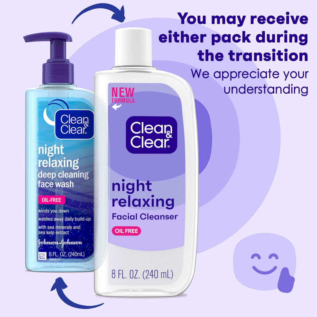 Clean & Clear Night Relaxing Deep Cleaning Oil-Free...