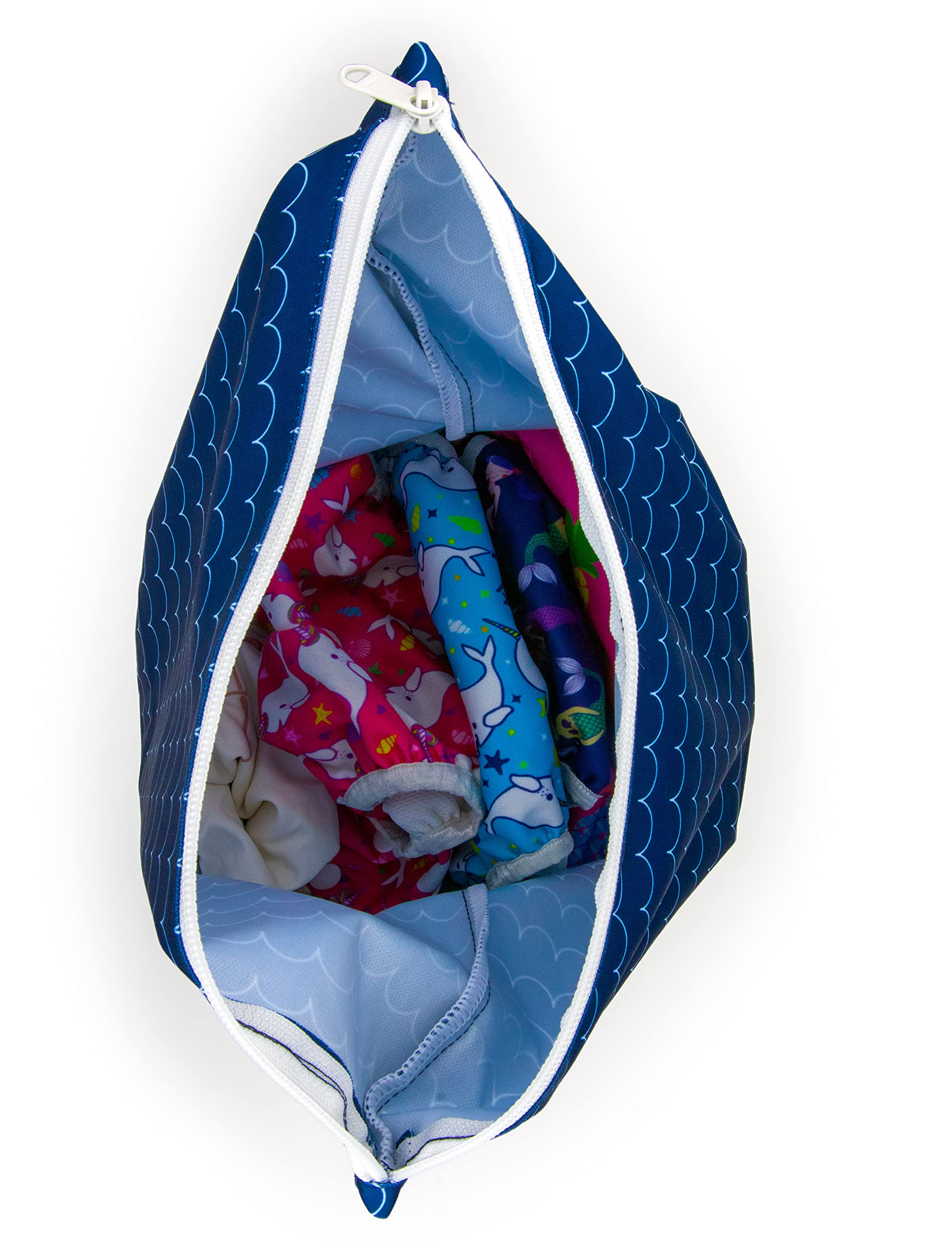 Wet Bag by BBLittles | Baby Cloth Diapers | Swimsuits | Breast Pump Parts | Gym Clothes | Travel | Toiletry Bag | Waterproof |Wet Dry Bag Keeps Things Dry. Keep in Your Diaper Bag or Purse.
