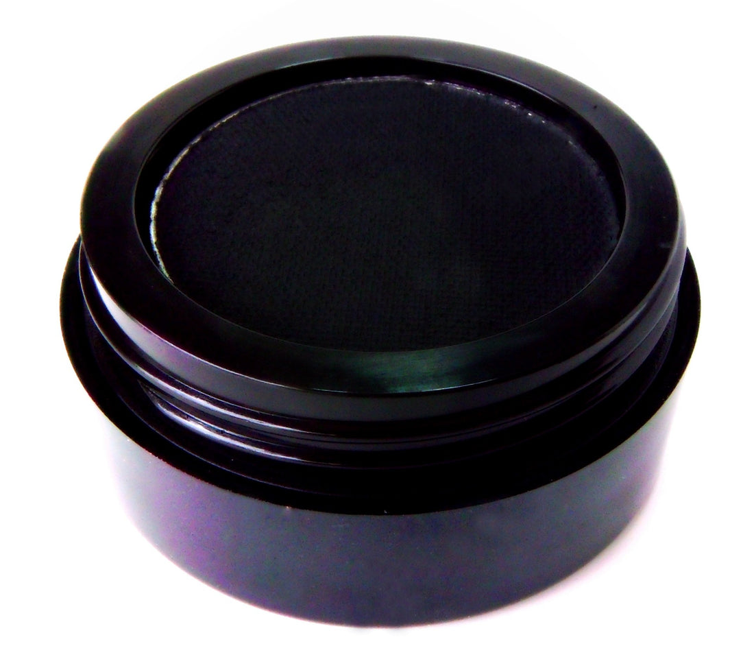 Pure Ziva Matte Black Wet Dry Pressed Powder Cake Eyeliner Eyeshadow, No Animal Testing & Cruelty Free