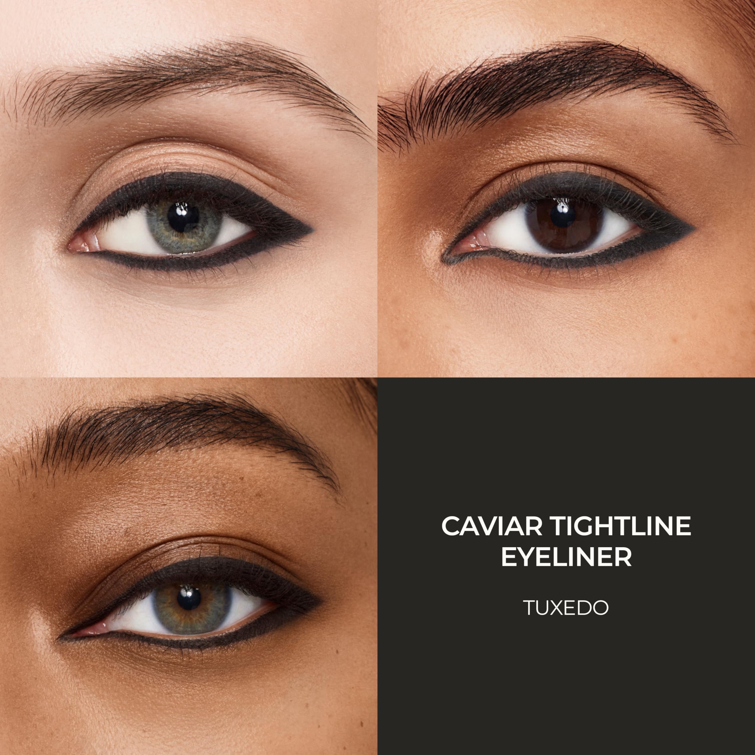Laura Mercier Caviar Tightline Eyeliner: Long Lasting Color, Crease-proof, Waterproof, Gel-like Hydrating Formula, Perfect for Tightline, Lash Line + Waterline, Tuxedo
