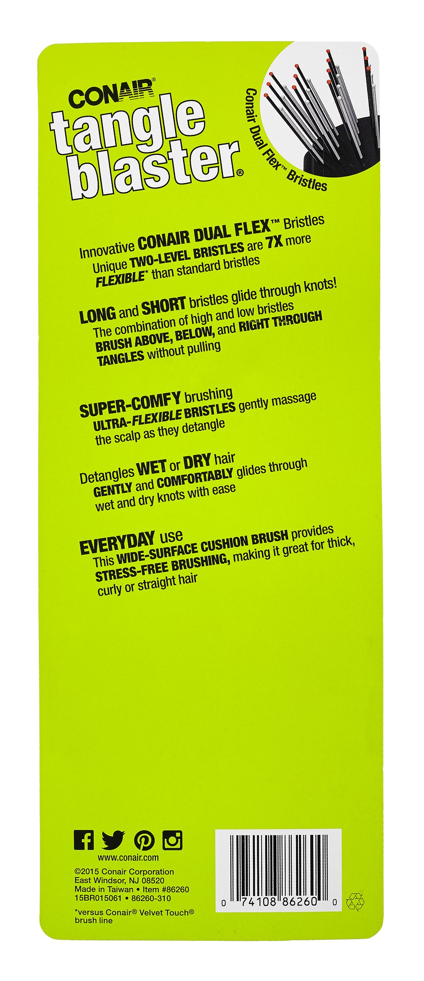 Conair Tangle Blaster Paddle Brush