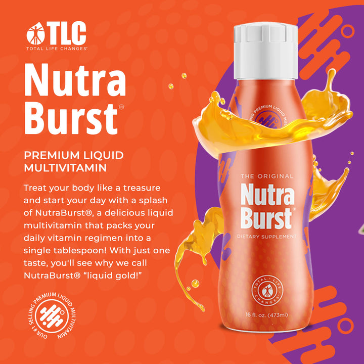 Total Life Changes - NutraBurst - Liquid Multivitamin, Daily Nutritional Support, Packed with Essential Vitamins and Minerals, 16 fl. oz