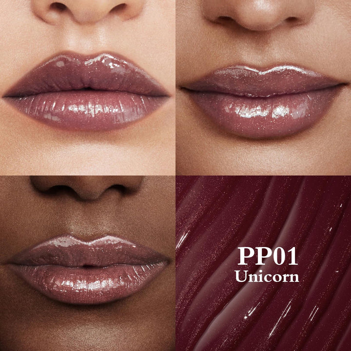 FOCALLURE Shimmer Lipstick,Moisturizing Plumping Lip Gloss,Shimmery Glossy Finish,Hydrating,Long Lasting,Non-Stick Cup Lip Makeup,High Shine for Plumper Looking Lips,Unicorn