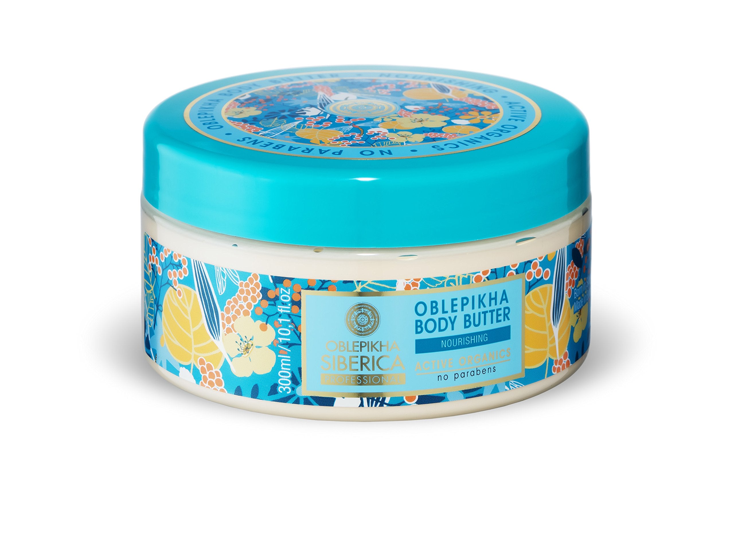 Natura Siberica Oblepikha Body Butter 300ml Nourishing and Moisturizing Altai Sea Buckthorn Oil