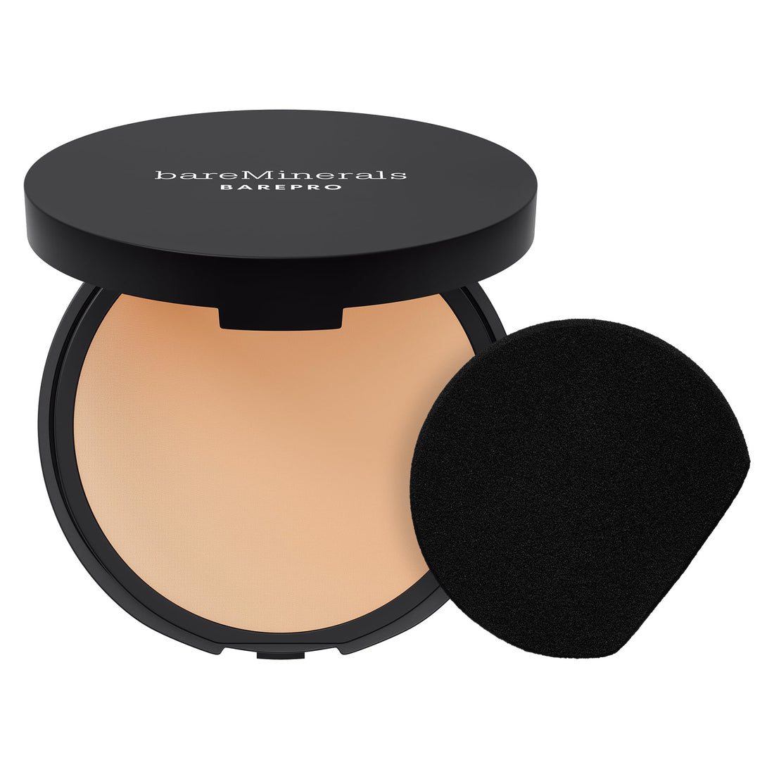 bareMinerals Barepro 24HR Skin-Perfecting Powder Foundation, Matte Pressed Powder Foundation Full Coverage with Plant-Based Squalene, Oil Control, Vegan - Fair 15 Neutral