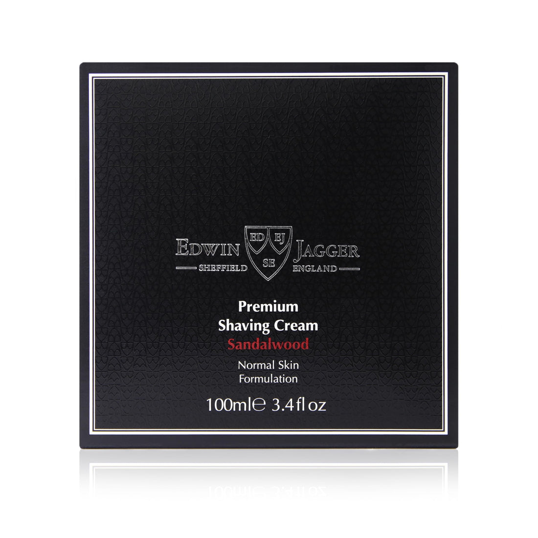 Edwin Jagger 99.9% Natural Premium Shaving Cream, 100ml Tub - Sandalwood, 3.4-Ounce