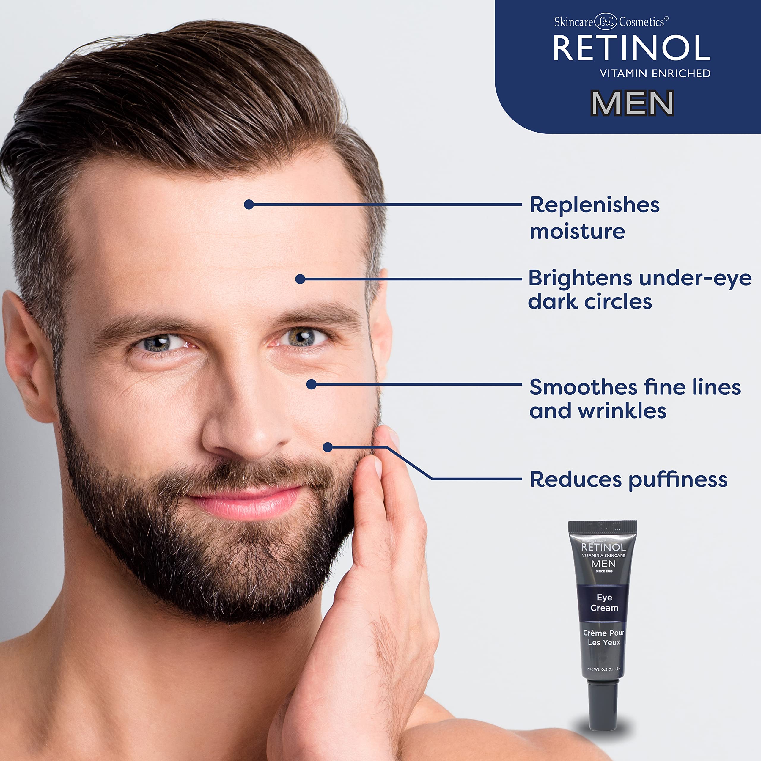 Retinol Eye Cream for Men, 0.5 Ounce