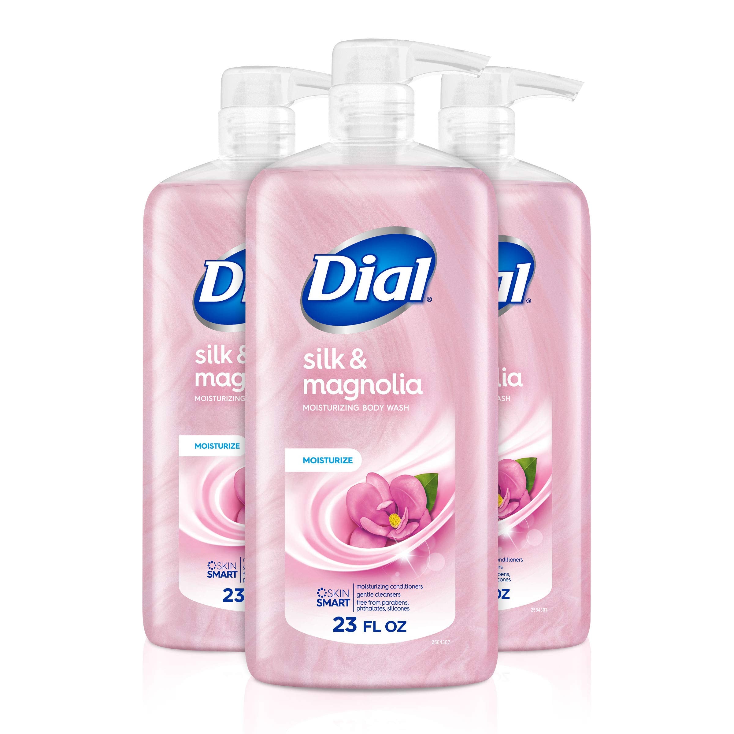 Dial Body Wash, Silk & Magnolia, 23 Oz (Pack Of 3)