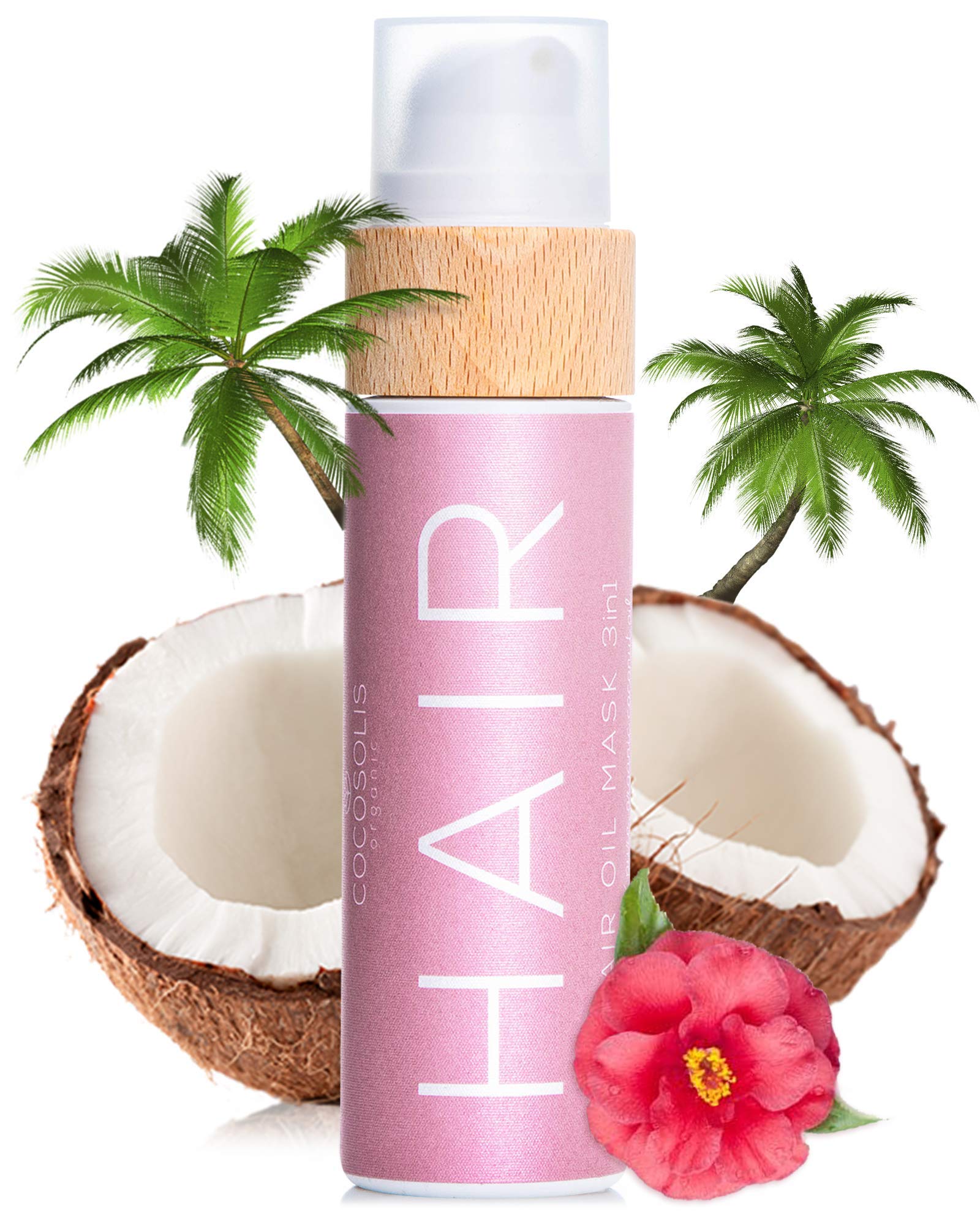 COCOSOLIS HAIR Oil Mask 3in1 | Repairs Damaged Hair | Silky Soft and Radiant Hair | Stimulates Fast Hair Growth | Prevents Breaking, Split Ends and Tangles | Protects from Damage from the Sun