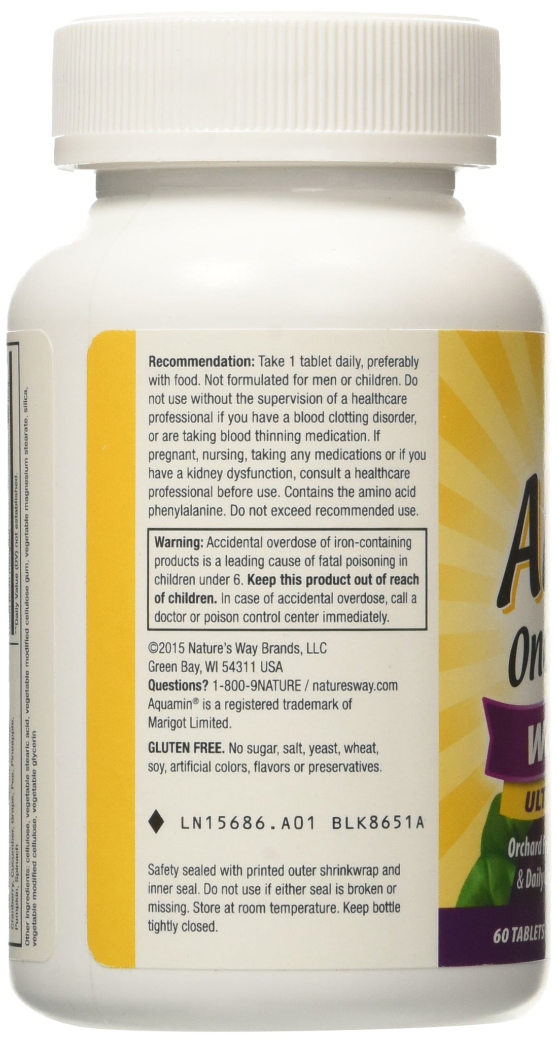 Nature's Way Alive Once Daily Women's Multi Ultra Potency, 60 Count