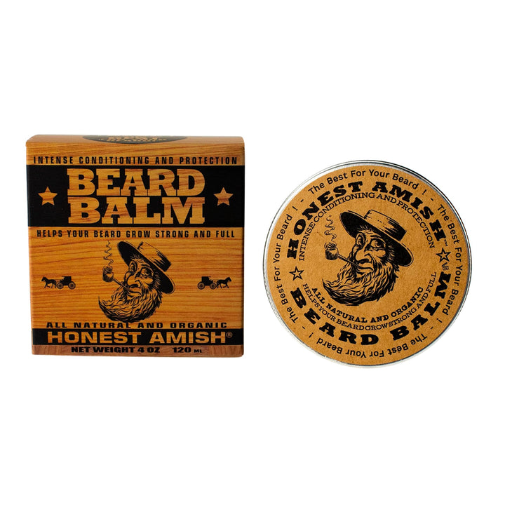 Honest Amish Beard Balm - New Large 4 Ounce Twist Tin