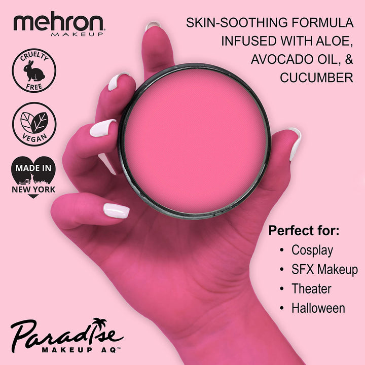 Mehron Makeup Paradise Makeup AQ Face & Body Paint (1.4 oz) (Light Pink)